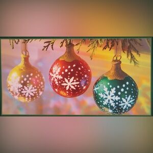 Hallmark Illuminations Snowflake Snowballs 2005 Retired Ornaments 5 Sets of 3.